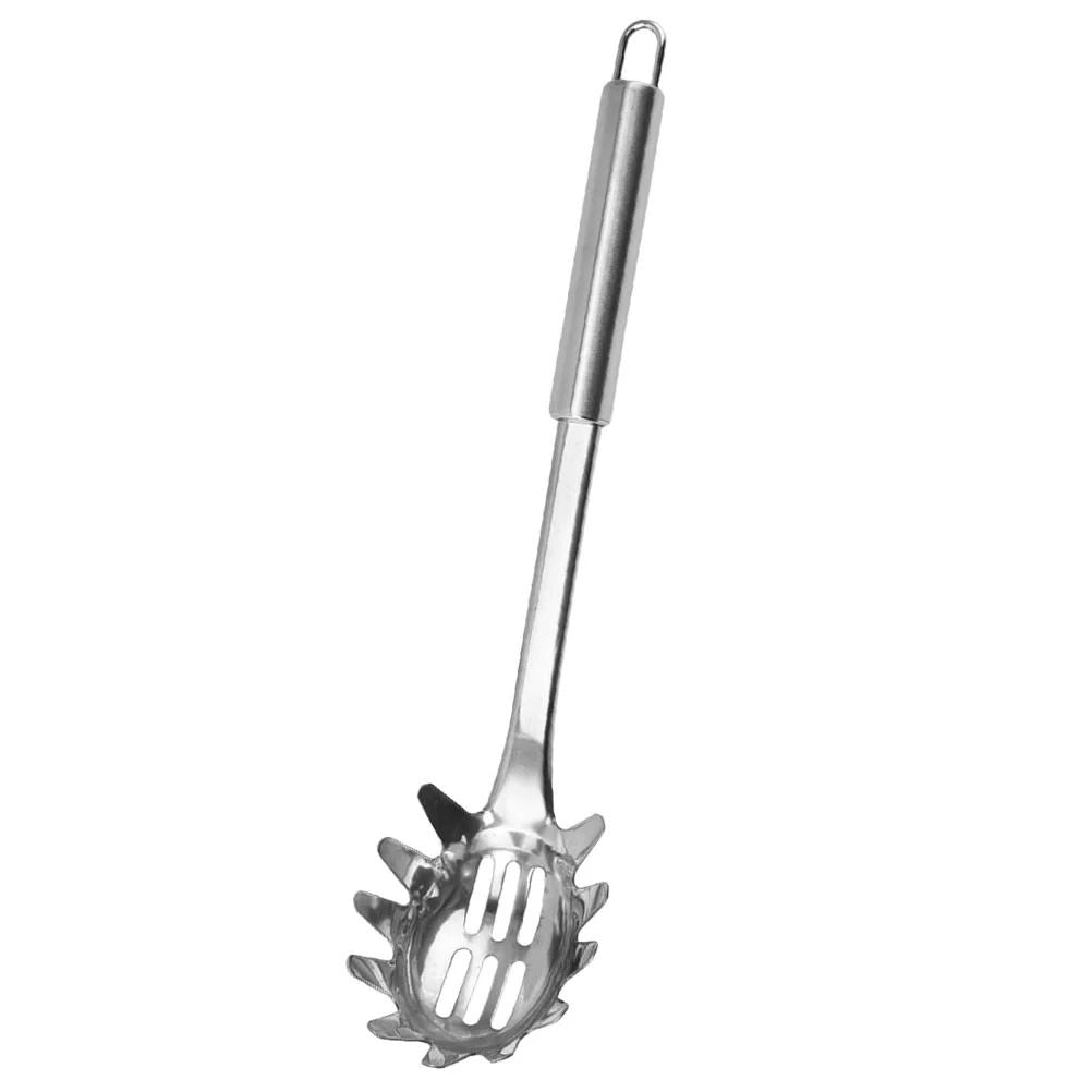 Portable Spaghetti Spoon Noodle Kitchen Gear Stainless Utensils Steel Pasta Server 1