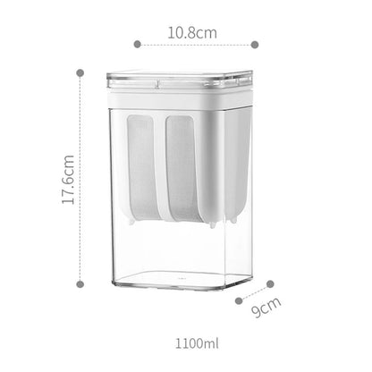 Greek Yogurt Strainer 1100ml Washable Kitchen Food Strainer With Lid 5