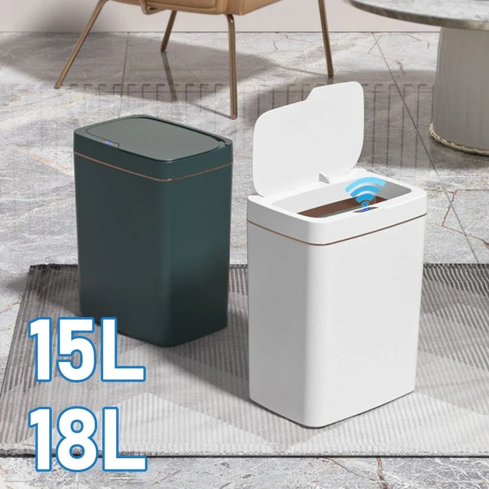 Smart Sensor Trash Can Touchless Automatic Waste Bin For Kitchen And Bathroom 1
