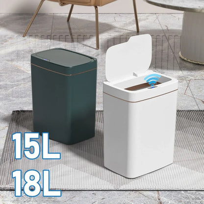 Smart Sensor Trash Can Touchless Automatic Waste Bin For Kitchen And Bathroom 1