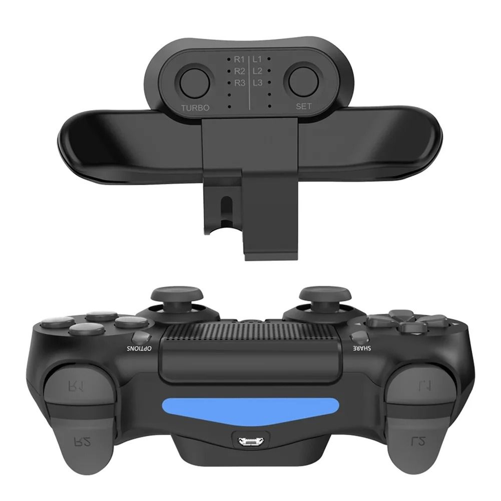 Game Controller Back Button Attachment with Turbo Function for PS4