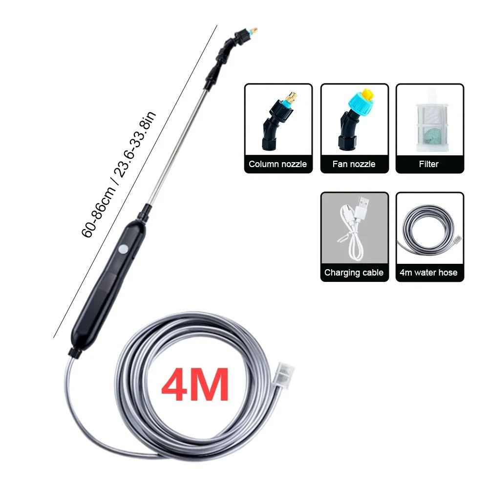 5L Electric Sprayer Automatic USB Rechargeable Garden Sprayer With Adjustable Nozzles 8