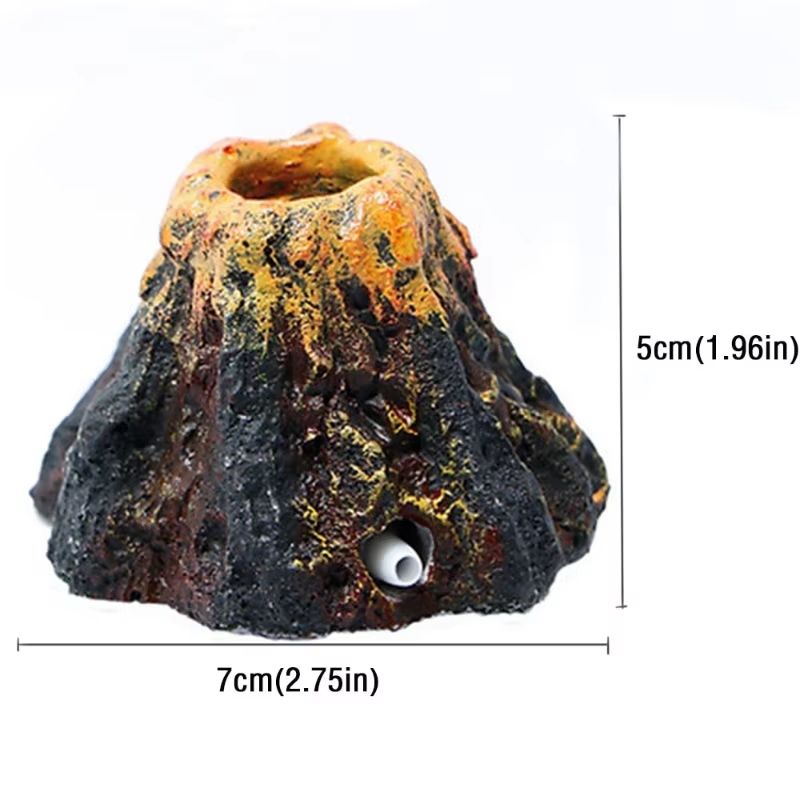 Aquarium Volcano Bubble Stone Air Pump Fish Tank Decoration 1
