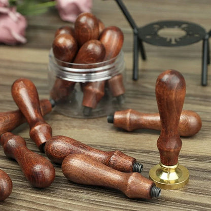 Rosewood Lacquer Handle Solid Wood Wax Seal Stamp Handle For Invitations And Crafting 1