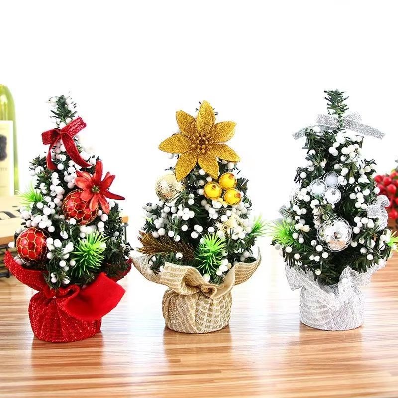 Mini Merry Christmas Tree – 8-inch Desk & Bedroom Decoration