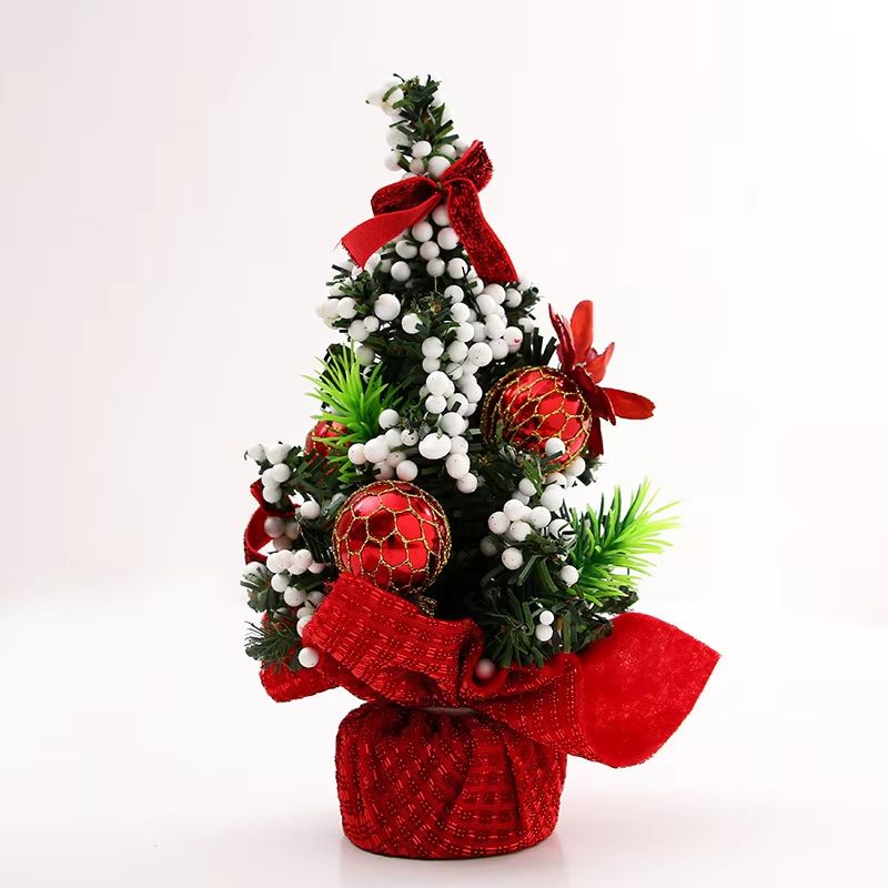 Mini Merry Christmas Tree 20cm Desk Bedroom Decoration 4