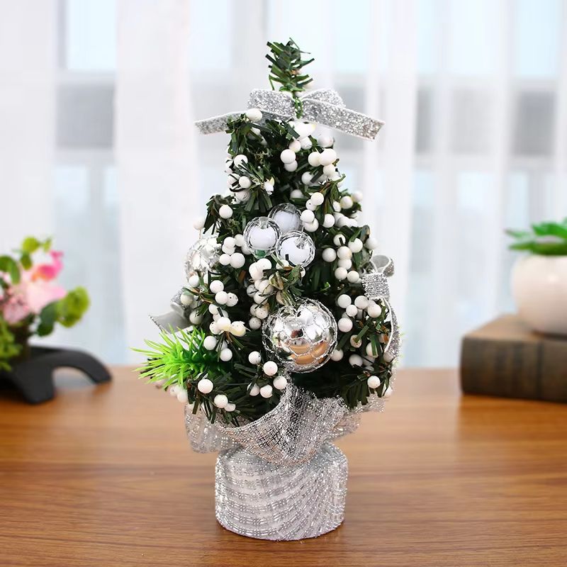 Mini Merry Christmas Tree 20cm Desk Bedroom Decoration 7
