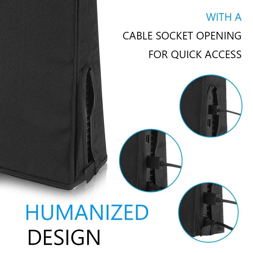PS5 Slim Console Dust Cover Waterproof Anti Scratch Protector For Vertical Or Horizontal Setup 2