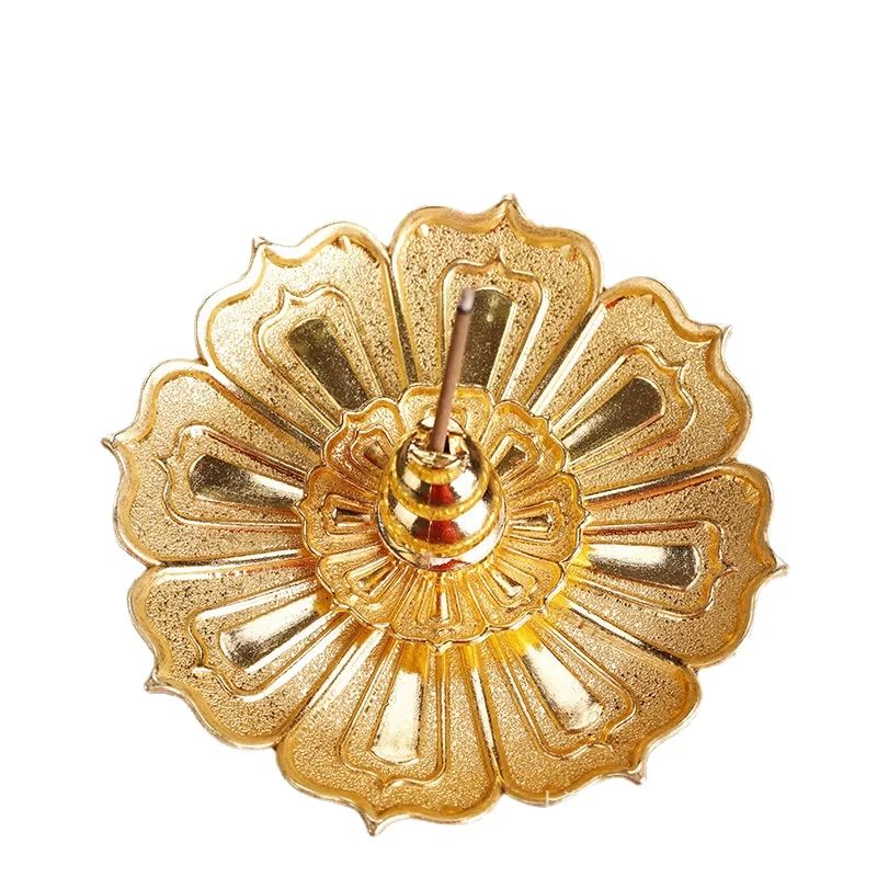 Lotus Incense Burner Metal Holder For Sticks And Cones 8