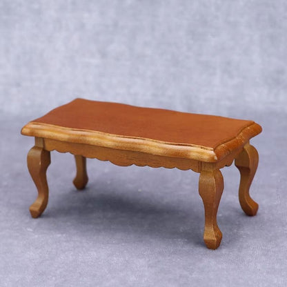 Mini Dollhouse Coffee Table Furniture Decor 5