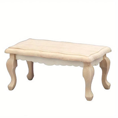 Mini Dollhouse Coffee Table Furniture Decor 7