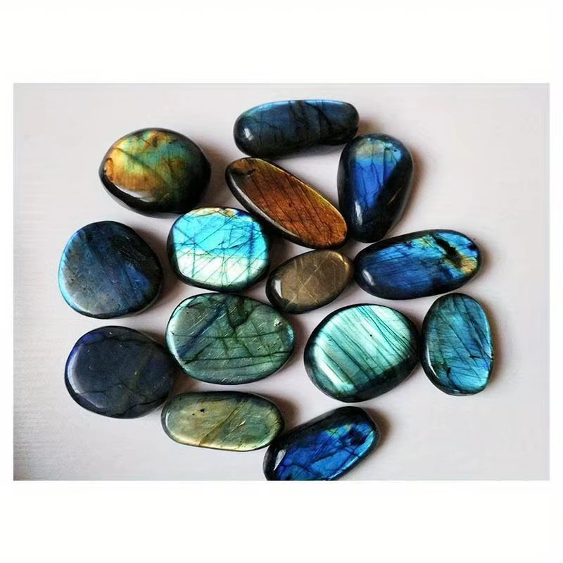 Natural Labradorite Moonstone Decorative Crystal 5