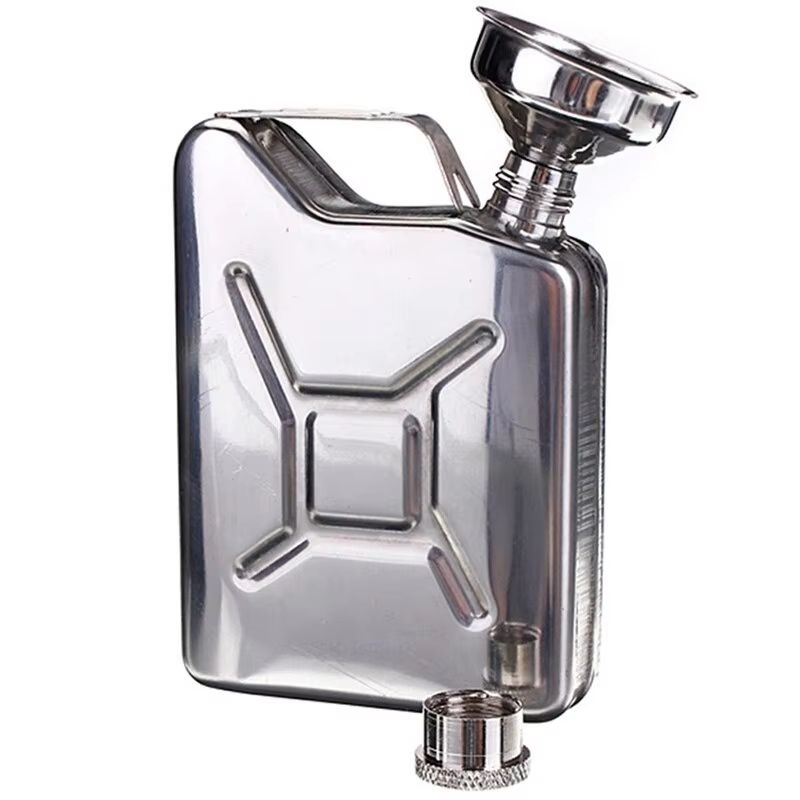 Stainless Steel Hip Flask 5 Oz With Funnel For Whiskey And Liquor 1