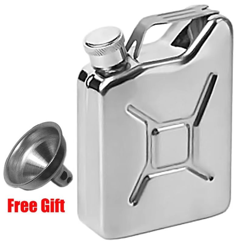 Stainless Steel Hip Flask 5 Oz With Funnel For Whiskey And Liquor 6