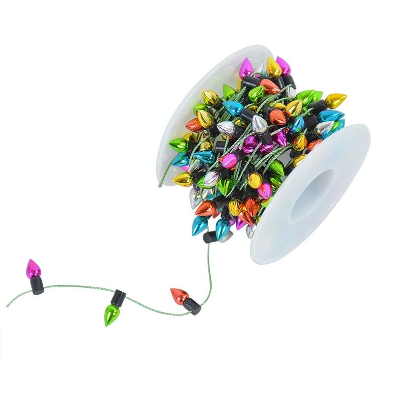 Colorful Mini Bulb String Garland  5M Decorative Craft Rope Not LED 5