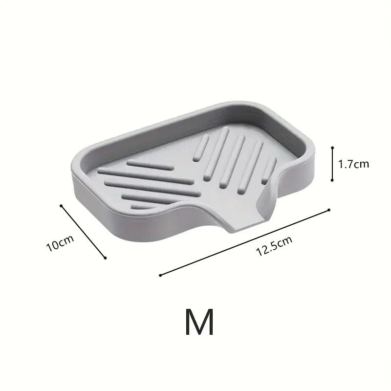 Silicone Faucet Mat Kitchen Sink Tray Soap Dispenser Sponge Drain Pad Countertop Organizer 6