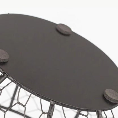 Kitchen Metal Wire Egg Basket With Farm Chicken Cover 2