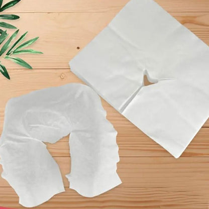 Disposable Non Woven Headrest Pillow Covers For Beauty Spa And Salon Bed Tables 1