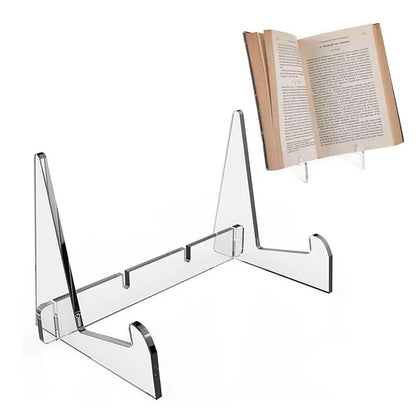 Acrylic Transparent Book Display Stand Vertical Picture Frame Bracket