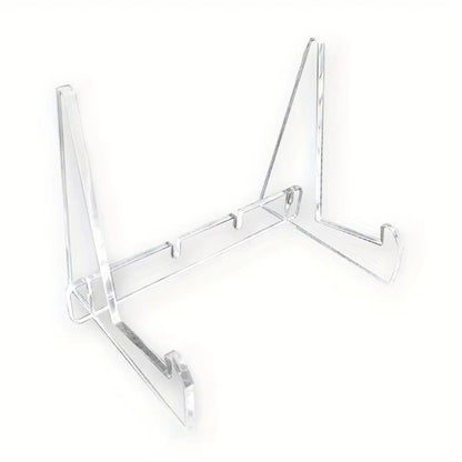 Acrylic Transparent Book Display Stand Vertical Picture Frame Bracket 6