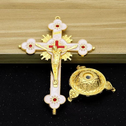 Large Resin Crucifix Statue Of Jesus Christ Home  Car Decoration 1