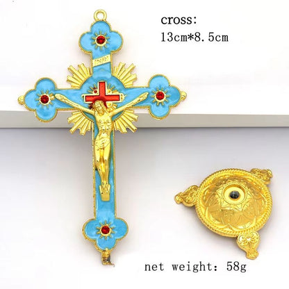 Large Resin Crucifix Statue Of Jesus Christ Home  Car Decoration 3