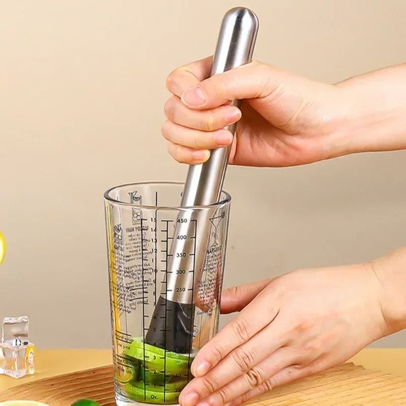 Stainless Steel Crushed Ice Hammer Cocktail Muddler Bar Tool