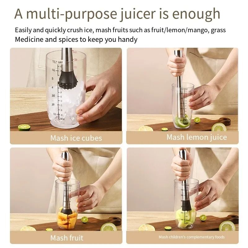 Stainless Steel Crushed Ice Hammer Cocktail Muddler Bar Tool 3