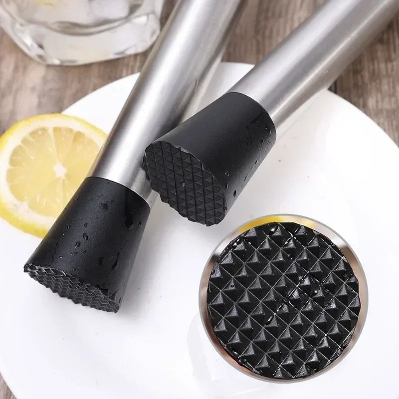 Stainless Steel Crushed Ice Hammer Cocktail Muddler Bar Tool 4