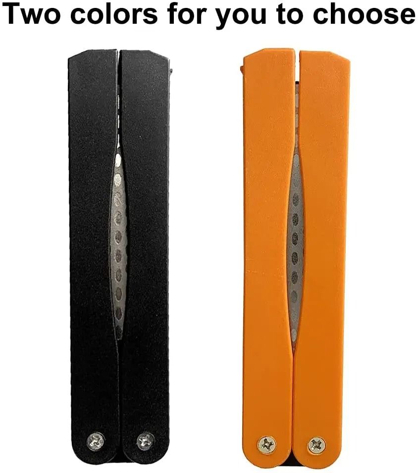Double Sided Folded Pocket Knife Sharpener Diamond Sharpening Stone 400 Grit 4
