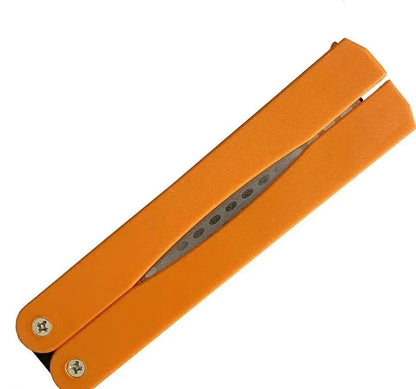 Double Sided Folded Pocket Knife Sharpener Diamond Sharpening Stone 400 Grit 7