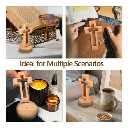 Wooden Standing Crucifix Cross Jesus Christian Table And Wall Decor 4