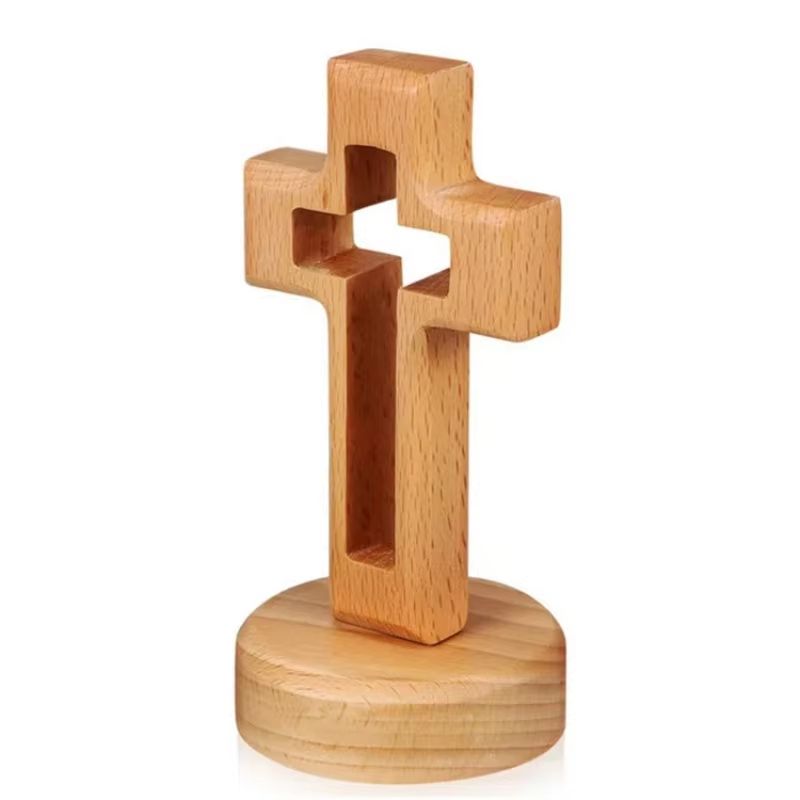 Wooden Standing Crucifix Cross Jesus Christian Table And Wall Decor 6