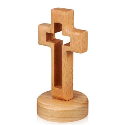 Wooden Standing Crucifix Cross Jesus Christian Table And Wall Decor 6