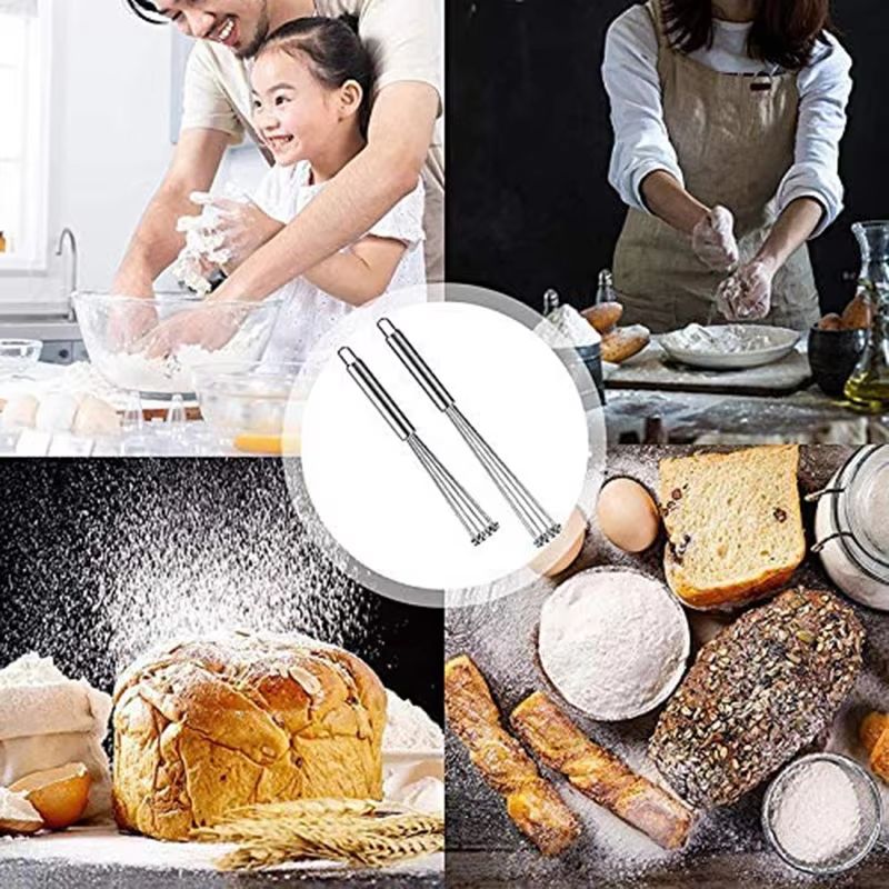 Stainless Steel Ball Whisk Manual Mixer Kitchen Wire Egg Whisk 5