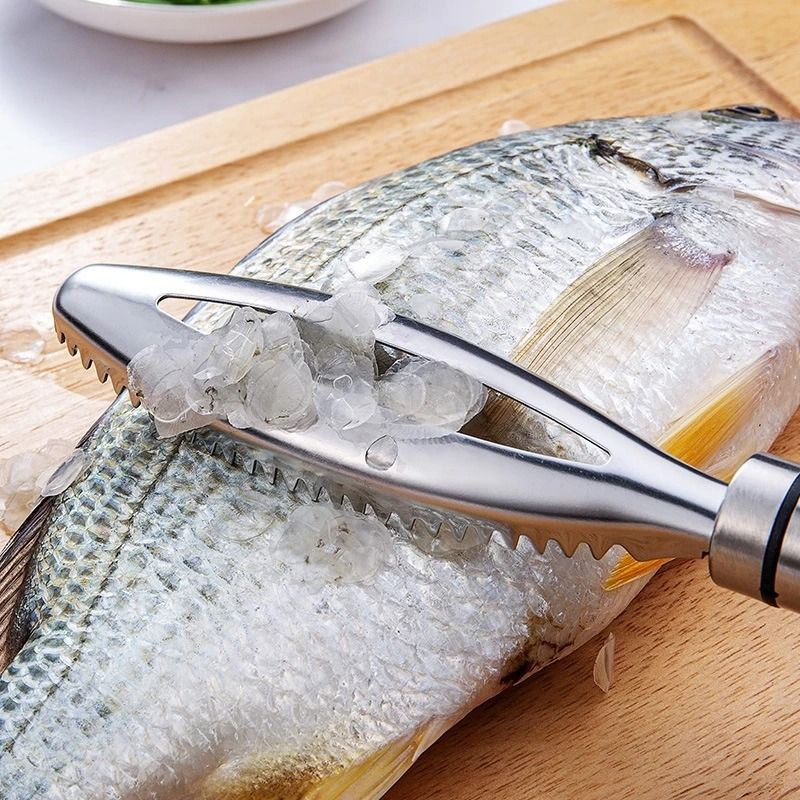 Stainless Steel Fish Scale Scraper And Bone Tweezers Set 3