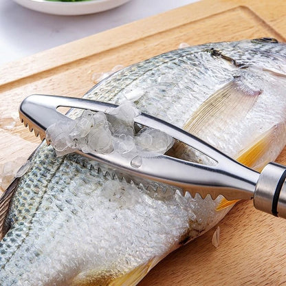 Stainless Steel Fish Scale Scraper And Bone Tweezers Set 3