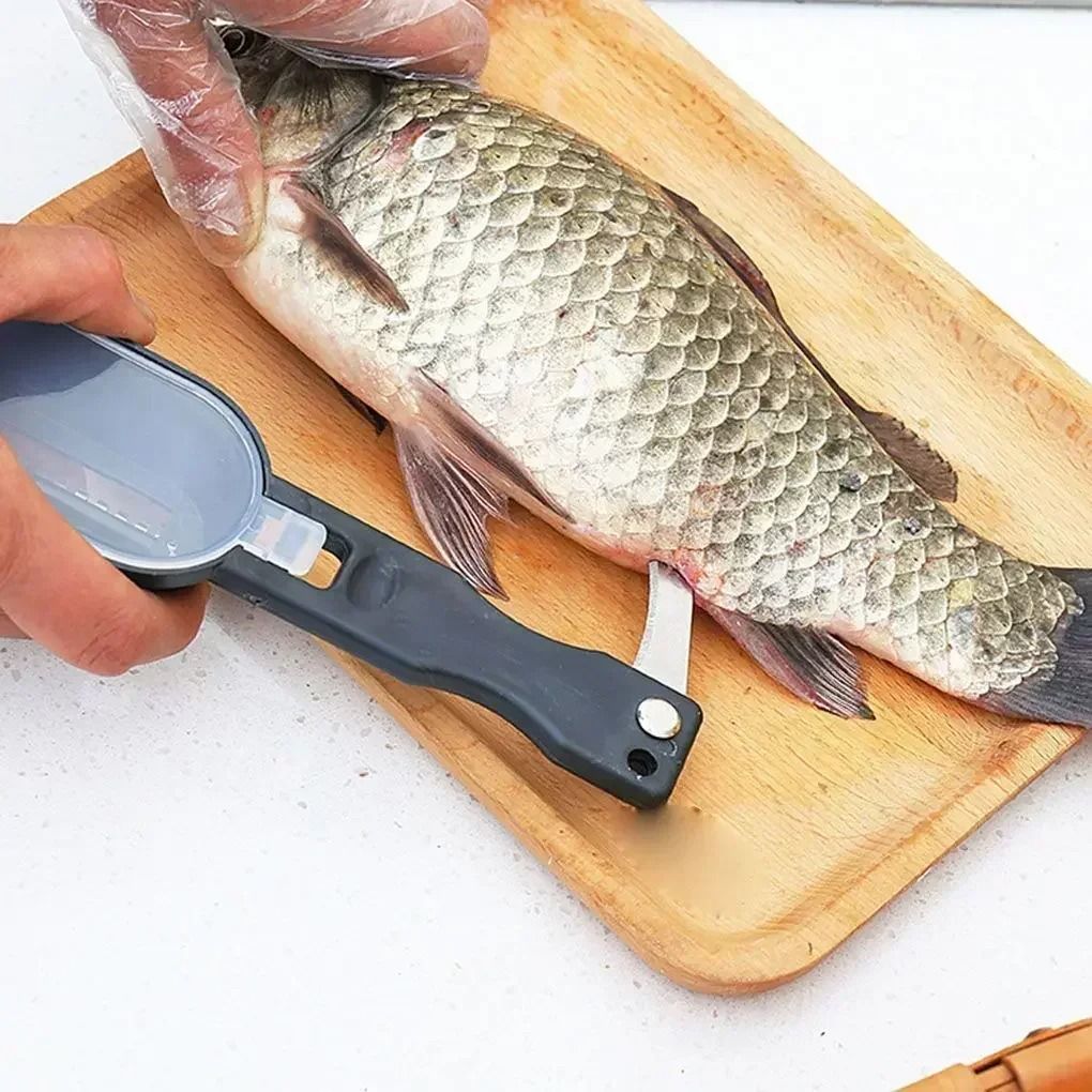 Fish Skin Brush Scraping Tool Fish Scale Remover And Gutting Knife Seafood Cleaning Tool 2