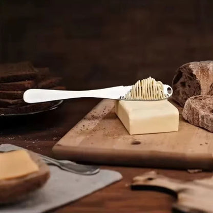 Stainless Steel Butter Knife With Holes 3 In 1 Spreader For Cheese Cream And Bread 5