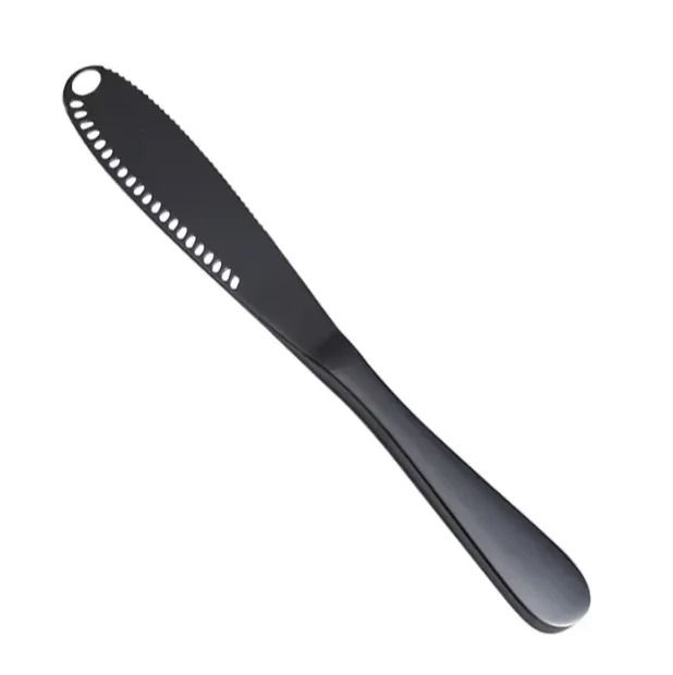 Stainless Steel Butter Knife With Holes 3 In 1 Spreader For Cheese Cream And Bread 8
