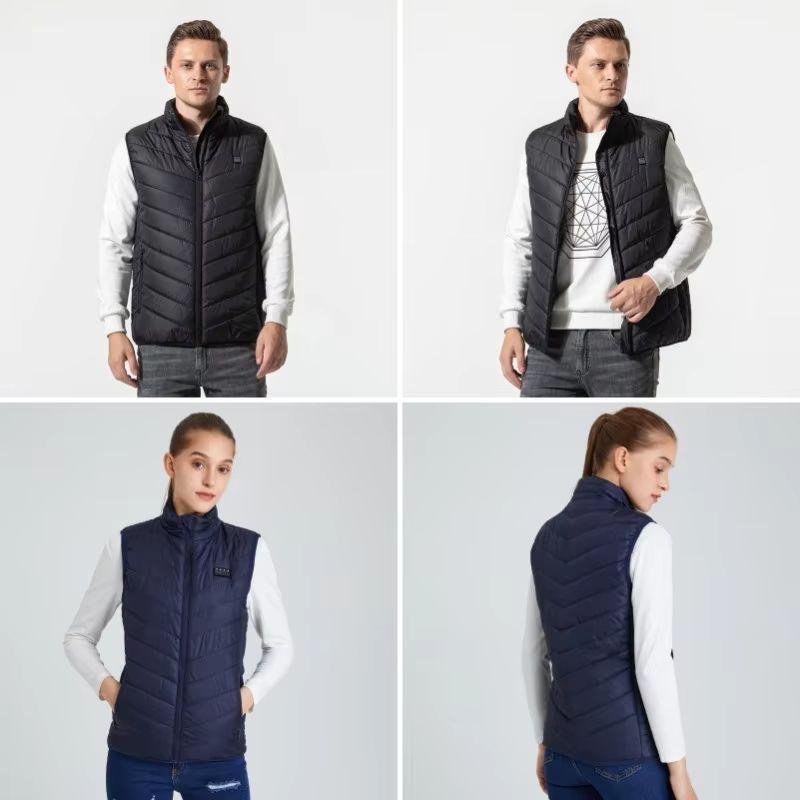 USB Heated Vest Electric Bodywarmer For Men  Women With Adjustable Zones 2