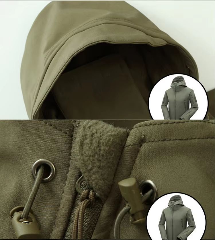Mens Winter Autumn Waterproof Fleecelined Softshell Jacket M5XL 5