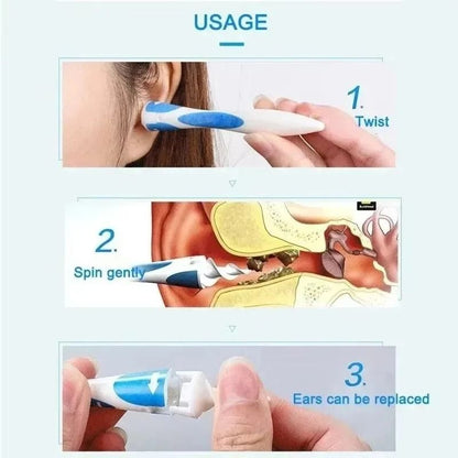 Soft Silicone Ear Wax Remover Tool With Replacement Tips For Safe And Easy Ear Cleaning 1