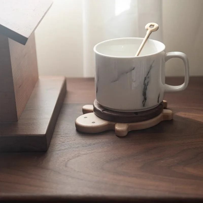 Turtle Shaped Solid Wood Insulation Mat For Kettles Tea Pots And Tableware 1