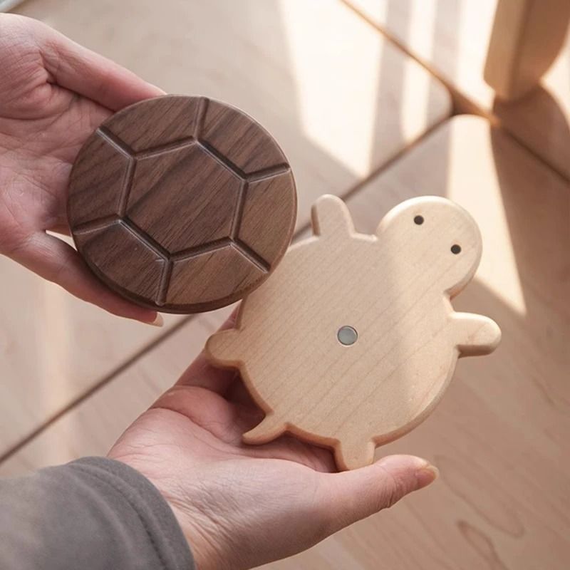 Turtle Shaped Solid Wood Insulation Mat For Kettles Tea Pots And Tableware 4