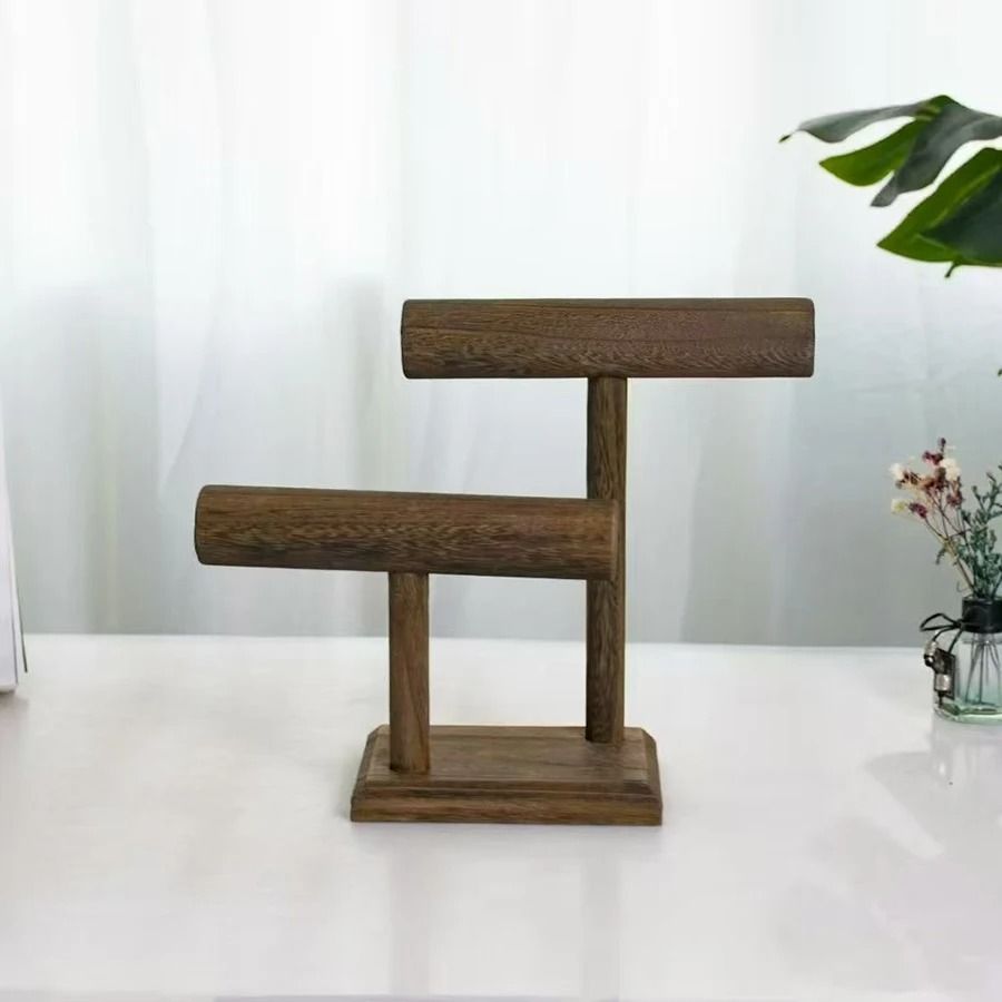 Wooden Watch Holder Stand Display Tower Jewelry Organizer For Watches Bracelets And Necklaces 4
