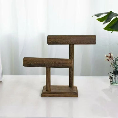 Wooden Watch Holder Stand Display Tower Jewelry Organizer For Watches Bracelets And Necklaces 4