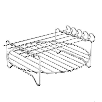 Stainless Steel Rack Tray And Steaming Racks Set For Air Fryer Oven And BBQ Grill 5