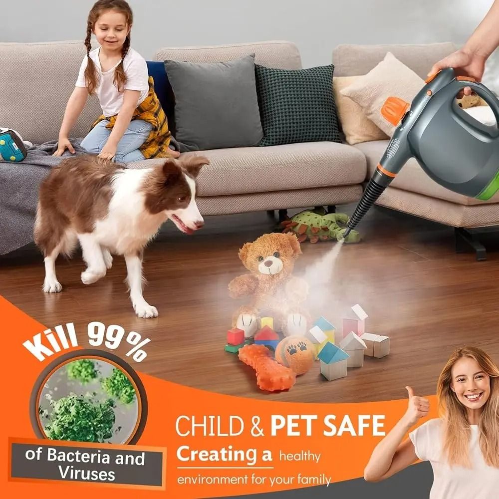 Powerful Handheld Steam Cleaner With Safety Lock And Detergent Container 5