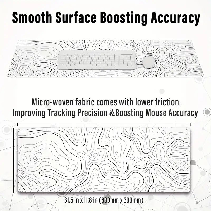 Large Mouse Pads For Desk, Extended Mouse Pad, Gaming Mouse Pad, Mouse Pad With Stitched Edges And Non Slip Rubber Base